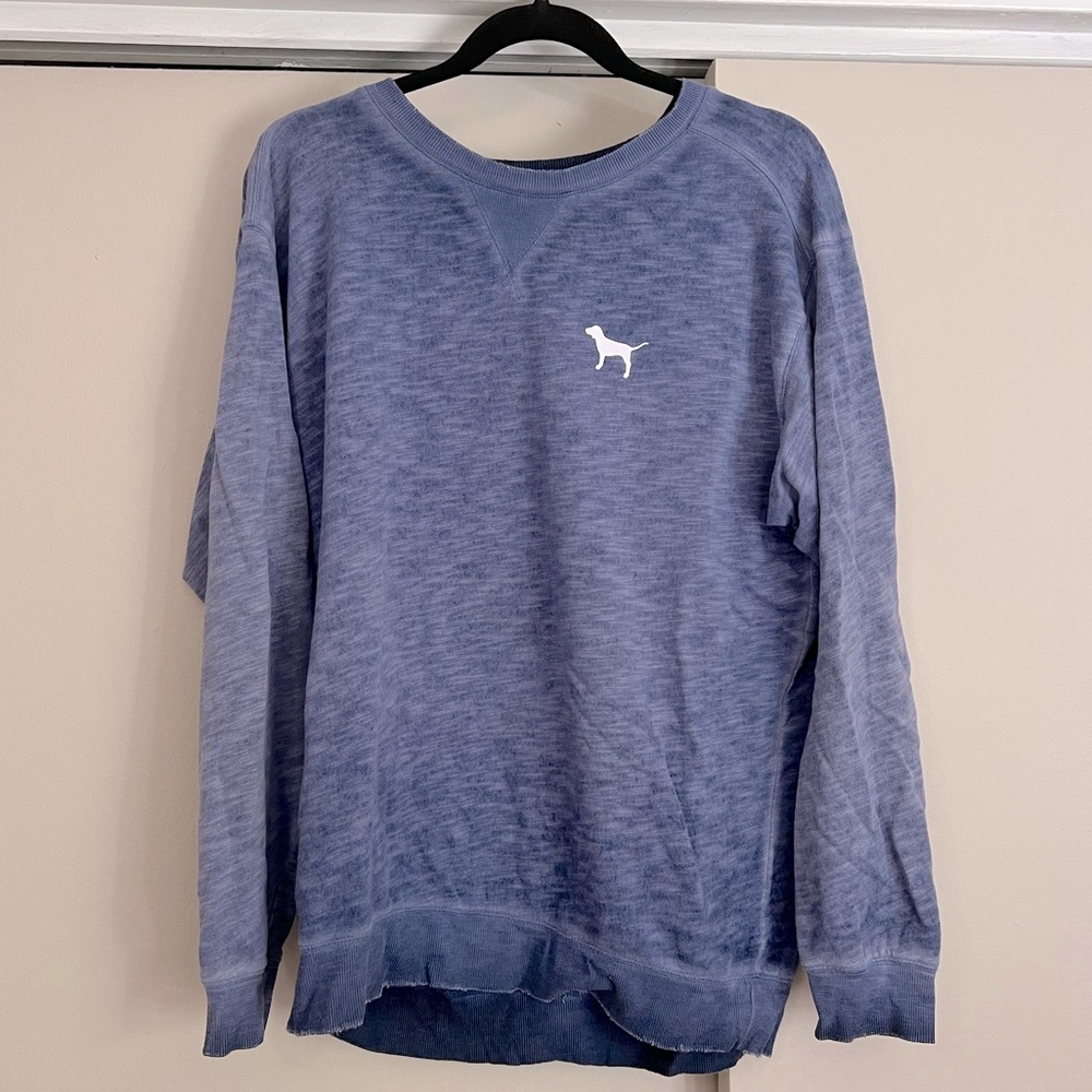 PINK Victoria’s Secret Purple Dog Logo Crewneck